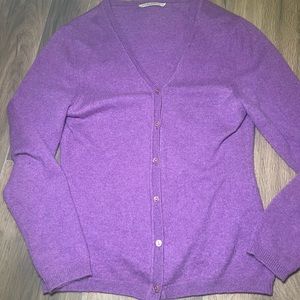 Franco Ziche Cashmere Sweater Sz S/M Purple Long Sleeve 44